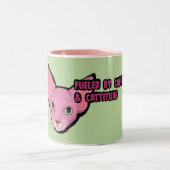 Pink Cat Coffee  Time ツートーンマグカップ (中央)