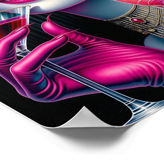 Pink Cat Lady ポスター (角)