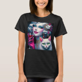 Pink Cat Lady Tシャツ (正面)