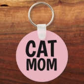 Pink CAT MOMキーチェーン キーホルダー (正面)