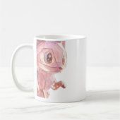 Pink cat printed mug コーヒーマグカップ (左)