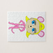 pink catgirl     ジグソーパズル (横)