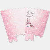 Pink Champagne Glass Aged To Perfection Birthday フェイバーボックス (見開き)