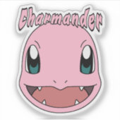 Pink Charmander Pokemon Fanart シール (正面)