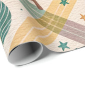 Pink Checkered Holiday Wrapping Paper ラッピングペーパー (ロールコーナー)