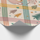 Pink Checkered Holiday Wrapping Paper ラッピングペーパー (角)