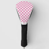 pink checkered monogram ゴルフヘッドカバー (正面)