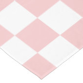 Pink Checkered Pattern Background Tablecloth テーブルクロス (アングル)