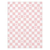 Pink Checkered Pattern Background Tablecloth テーブルクロス (正面)
