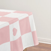Pink Checkered Pattern Background Tablecloth テーブルクロス (インサイチュ)