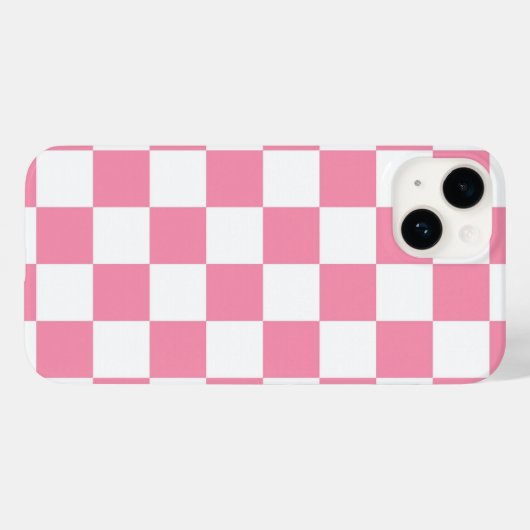 Pink Checkered Pattern Case-Mate iPhoneケース (裏面 (横))