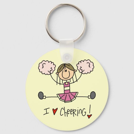 Pink Cheerleader Tshirts and Gifts キーホルダー (正面)