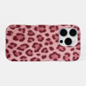 pink cheetah iPhone 16 Pro Max Case iPhoneケース (裏面横)