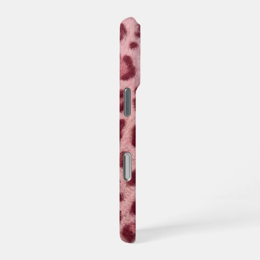 pink cheetah iPhone 16 Pro Max Case iPhoneケース (右側面)