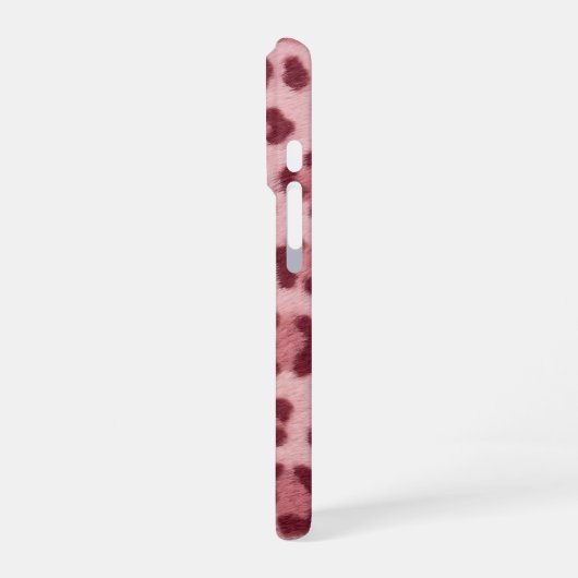 pink cheetah iPhone 16 Pro Max Case iPhoneケース (左側面)
