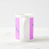 Pink Chef Ducky Birthday  ボーンチャイナマグカップ (裏面)