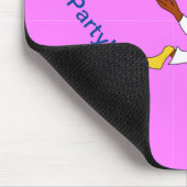 Pink Chef Ducky Birthday  マウスパッド (コーナー)