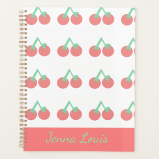 Pink Cherries Pattern  プランナー手帳