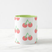 Pink Cherries Pattern マグカップ (中央)