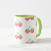 Pink Cherries Pattern マグカップ (正面右)