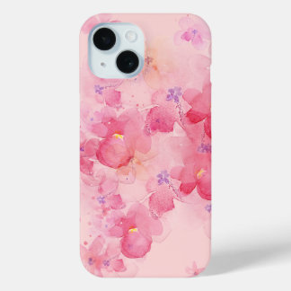 pink cherry blossom iPhone 15ケース
