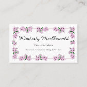 Pink Cherry Blossom Floral Doula Services 名刺 (正面)