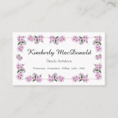 Pink Cherry Blossom Floral Doula Services QR code 名刺 (正面)
