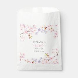 Pink Cherry Blossom in Bloom Garden Bridal Shower フェイバーバッグ