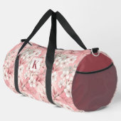 Pink cherry blossom monogram ダッフルバッグ (右コーナー)