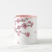 Pink Cherry Blossom Pretty Name マグカップ (中央)