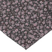 Pink Cherry Blossoms On Black テーブルクロス (アングル)