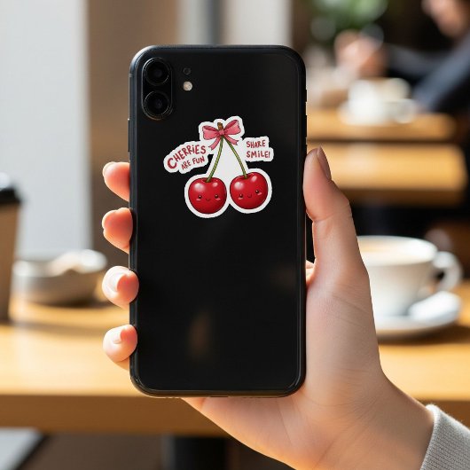  Pink Cherry Coquette Sticker | Girly Kindle  シール