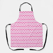 Pink Chevron Breast Cancer Awareness Pattern エプロン (正面)
