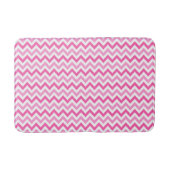 Pink Chevron Breast Cancer Awareness Pattern バスマット (正面)