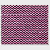 Pink Chevron Breast Cancer Awareness Pattern ラッピングペーパー (フラット)