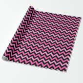 Pink Chevron Breast Cancer Awareness Pattern ラッピングペーパー (アンロールド)