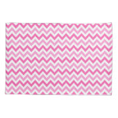 Pink Chevron Breast Cancer Awareness Pattern 枕カバー (裏面)