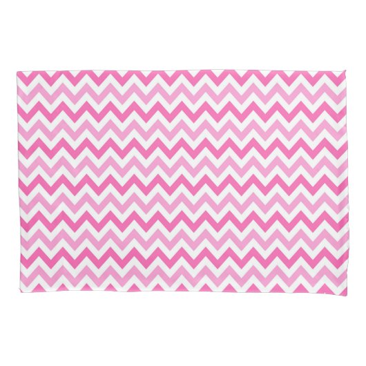 Pink Chevron Breast Cancer Awareness Pattern 枕カバー (正面)
