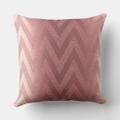 Pink Chevron Glitter Bridal Shower クッション (裏面)