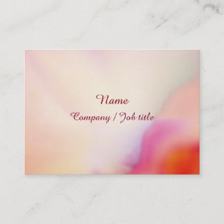 Pink Chic Cute Dressy Multicolor Artwork 名刺