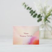 Pink Chic Cute Dressy Multicolor Artwork 名刺 (スタンド正面)