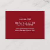 Pink Chic Cute Dressy Multicolor Artwork 名刺 (裏面)