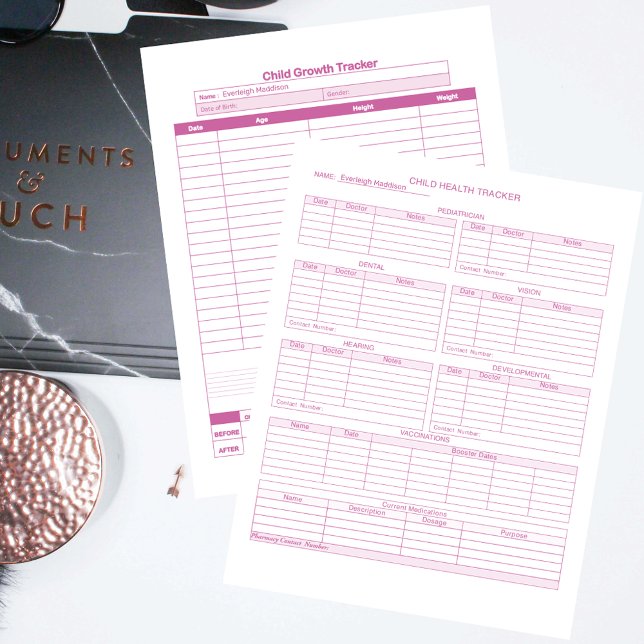 Pink Child Healthcare and Growth Trackerのページ (クリエイターアップロード済み)