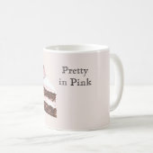 Pink Chocolate Cake Slice コーヒーマグカップ (正面右)