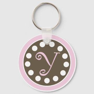 Pink Chocolate Keychain "Y" キーホルダー
