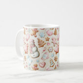 Pink Christmas  コーヒーマグカップ (正面左)