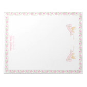 Pink Christmas Angels | Personalized ノートパッド (正面)