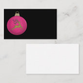 PINK CHRISTMAS BUBBLE 名刺 (正面/裏面)