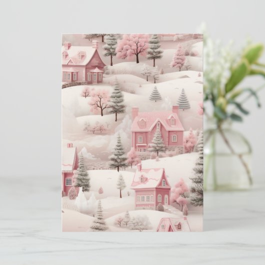 Pink Christmas card シーズンカード (スタンド正面)