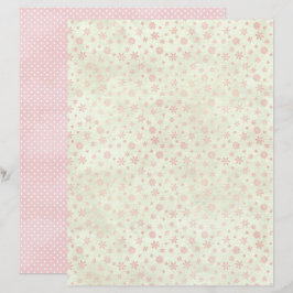 Pink Christmas Cute Pastel Scrapbook Paper